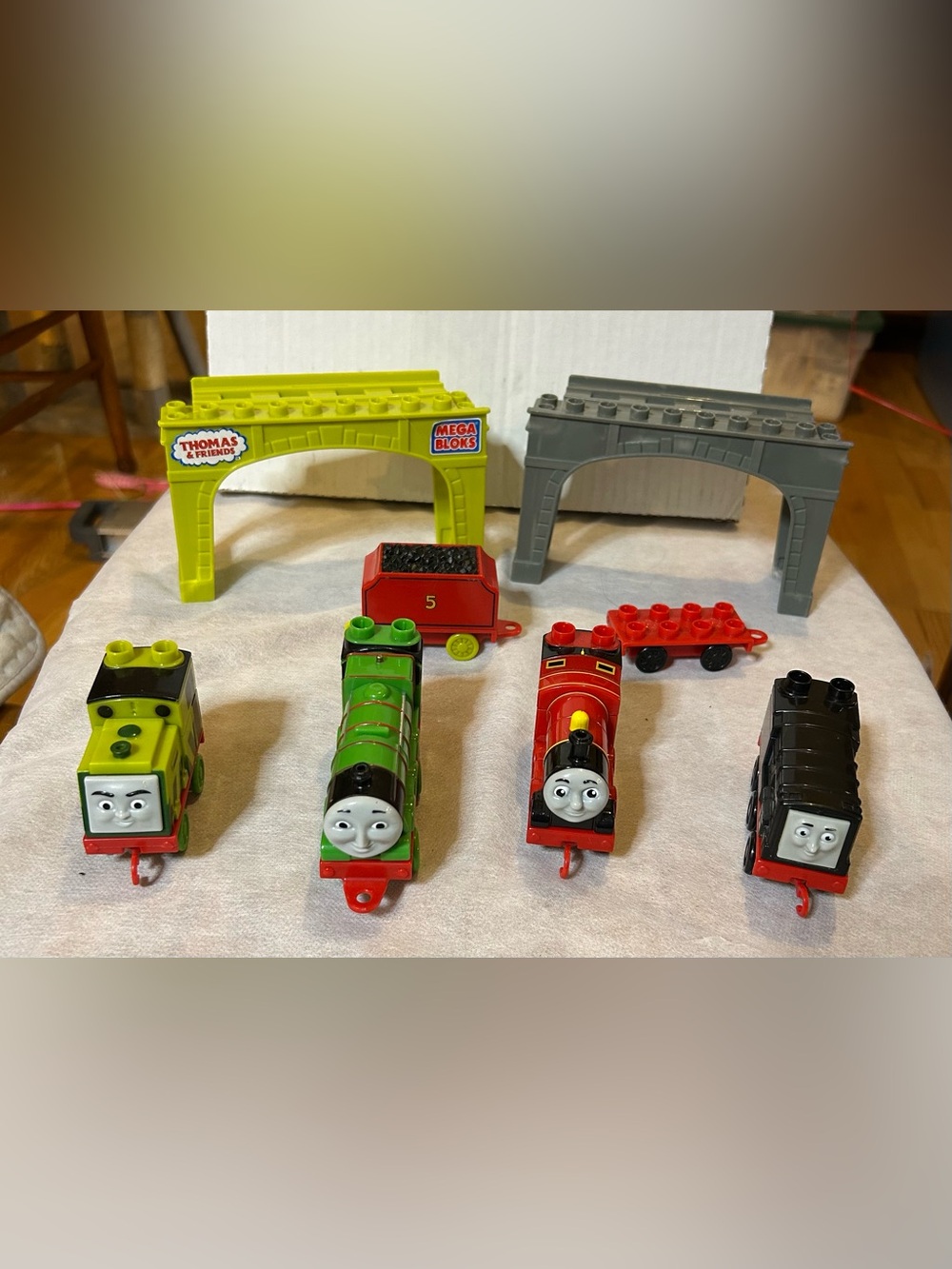 Thomas & Friends Mega Bloks 4-Engines, Tracks, & #5 Tender